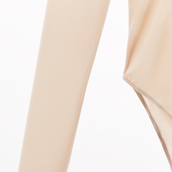 ZARA “Lingerie Collection” Nude Shapewear Premium Long Sleeve Bodysuit - Picture 6 of 10